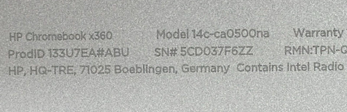 HP Chromebook x360 convertible 14c-ca0500na Touch / pentium / 4GB Faulty Laptop - Photo 11/11