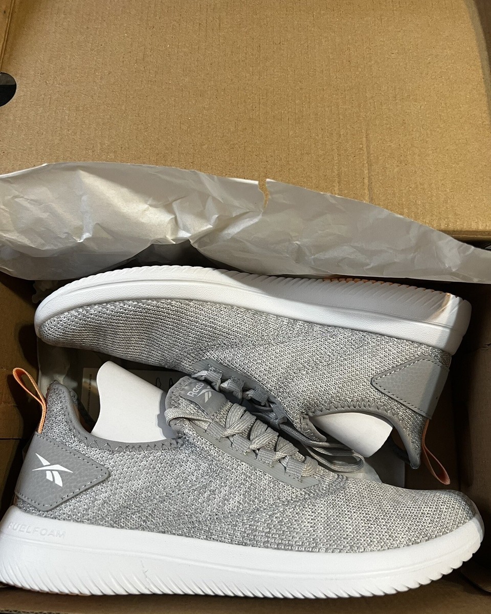 Reebok Womens PennyMoon Light Gray Walking Shoes/Sneakers FY6106 Size  7/ Z