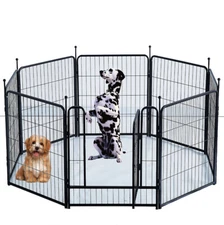 Dog Playpen ,45in Indoor & Outdoor Dog Cage Pet Enclosure , Portable Pet Playpen