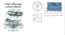 NAVAL AVIATION 50TH ANNIVERSARY 1911 - 1961 SAN DIEGO CALIF ARTMASTER CACHET FDC