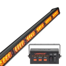 SolarBlast 29" 24W Amber Flashing LED Traffic Advisor Light Bar for Tow Truck
