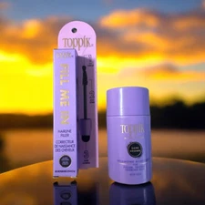 Toppik Bundle Volumizing Micro Fibers + Hairline Filler Black Noir NIB