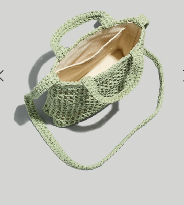 【Madewell】Micro Straw Beaded Bag The Micro Bag in Embellished Straw | Madewell