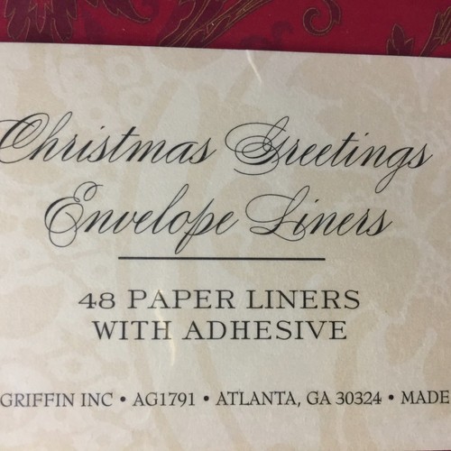 Anna Griffin CHRISTMAS GREETINGS ENVELOPE LINERS. ***NEW*** #371 - Picture 3 of 6