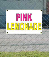 2x3 PINK LEMONADE Pink  Yellow Banner Sign NEW Discount Size  Price