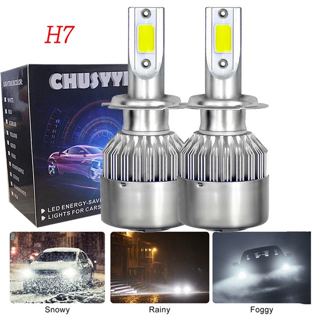 2X H7 LED Headlight Bulb Low Beam 6500K For HYUNDAI Sonata 2011 2012