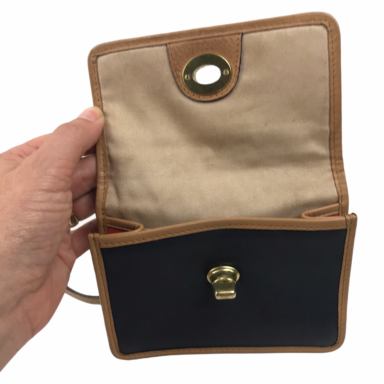 Coach Mini Crossbody Wallet Bag Color Block Gem