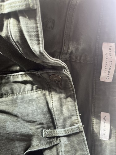Social Standard Skinny Pants Size 16 Green Camouflage Sanctuary Anthropologie - Picture 5 of 6