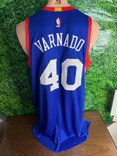 2014-15 Philadelphia 76ers Basketball #40 Jarvis Varnado Game Jersey Size 2XL+2