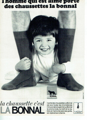 Advertising 1020 1966 La Bonnal the Love Man Sock