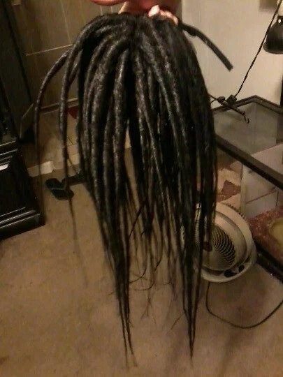 Negro 52 Dread Lock extensiones sintéticas SE; Dreadfalls Foto 2 de 3