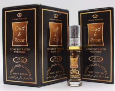 Oud Rose -6ml Box Roll-on Perfume Oil by Al-Rehab (Box of 6)
