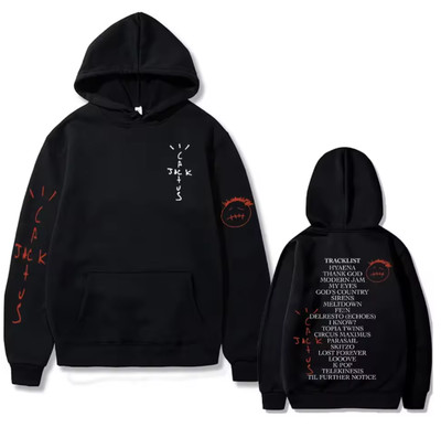 Cactus Jack Travis Scott Utopia Graphics Hoodie Men's Casual Pull Over Hoodie