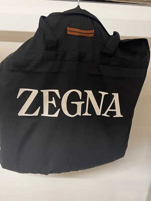 Zegna Full Zip Handles Woven Fabric Suit Bags - Free Shipping