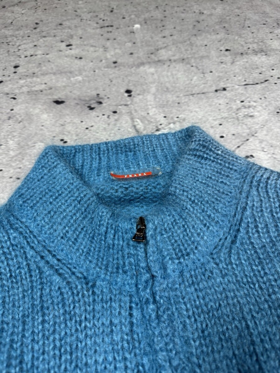 Archive Prada Mohair Zip Sweater Size 52 | eBay