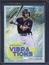 2022 Bowman Baseball JORDAN LAWLAR 'Virtuosic Vibrations' Prospect Insert