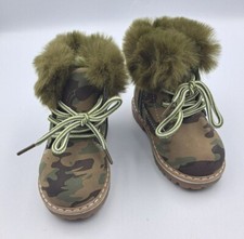 Stivali pelliccia sintetica stile esercito bambini caldi rock e gioia taglie assortite bambina