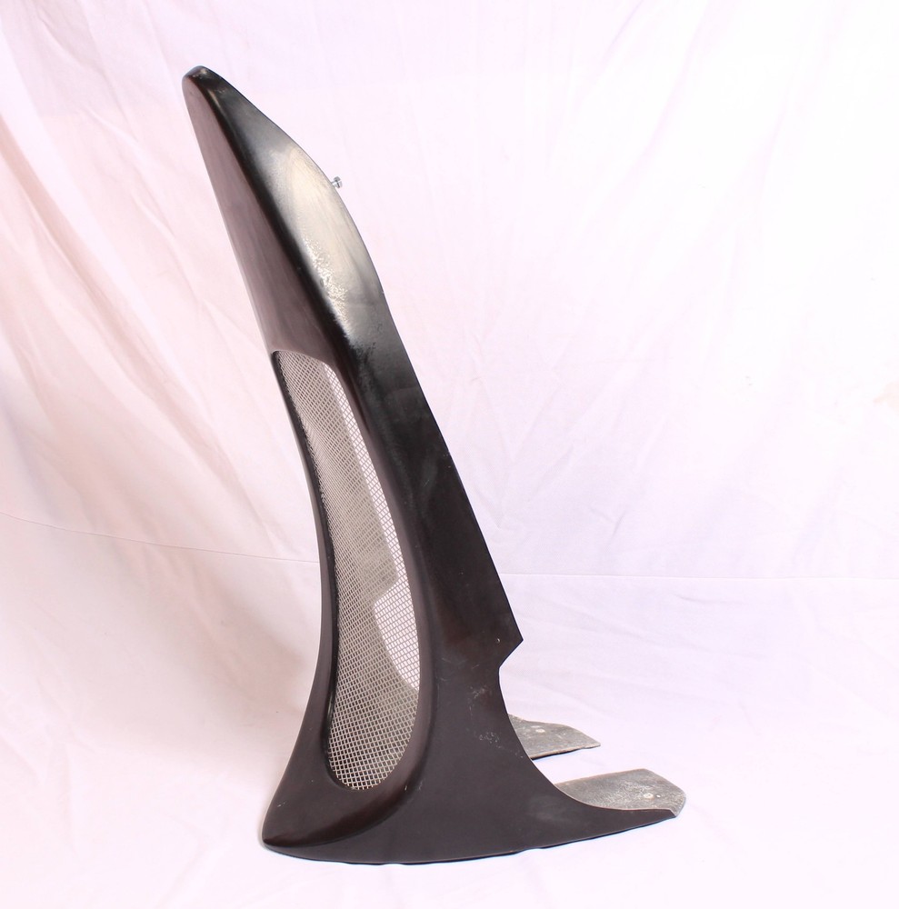 Custom Raked Chin Spoiler Radiator cover Fits Honda Fury All years Black Nice