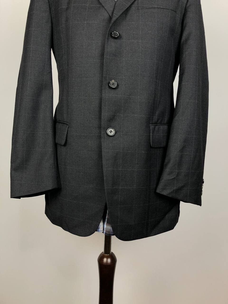 HUGO BOSS Classic Wool Blazer Jacket Gray thumbnail 5