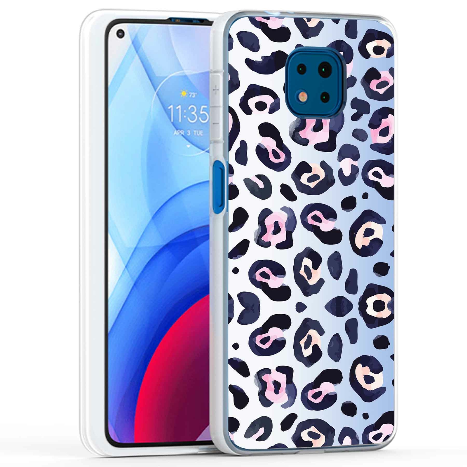 Phone Case Cover for Motorola Moto G Power 2021,Watercolor Fur 13 Print, USA