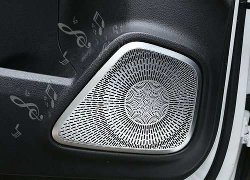 For Mercedes Benz A B GLB Class W177 W247 X247 2019-20 4*Alloy Door Speaker Trim - Picture 2 of 11
