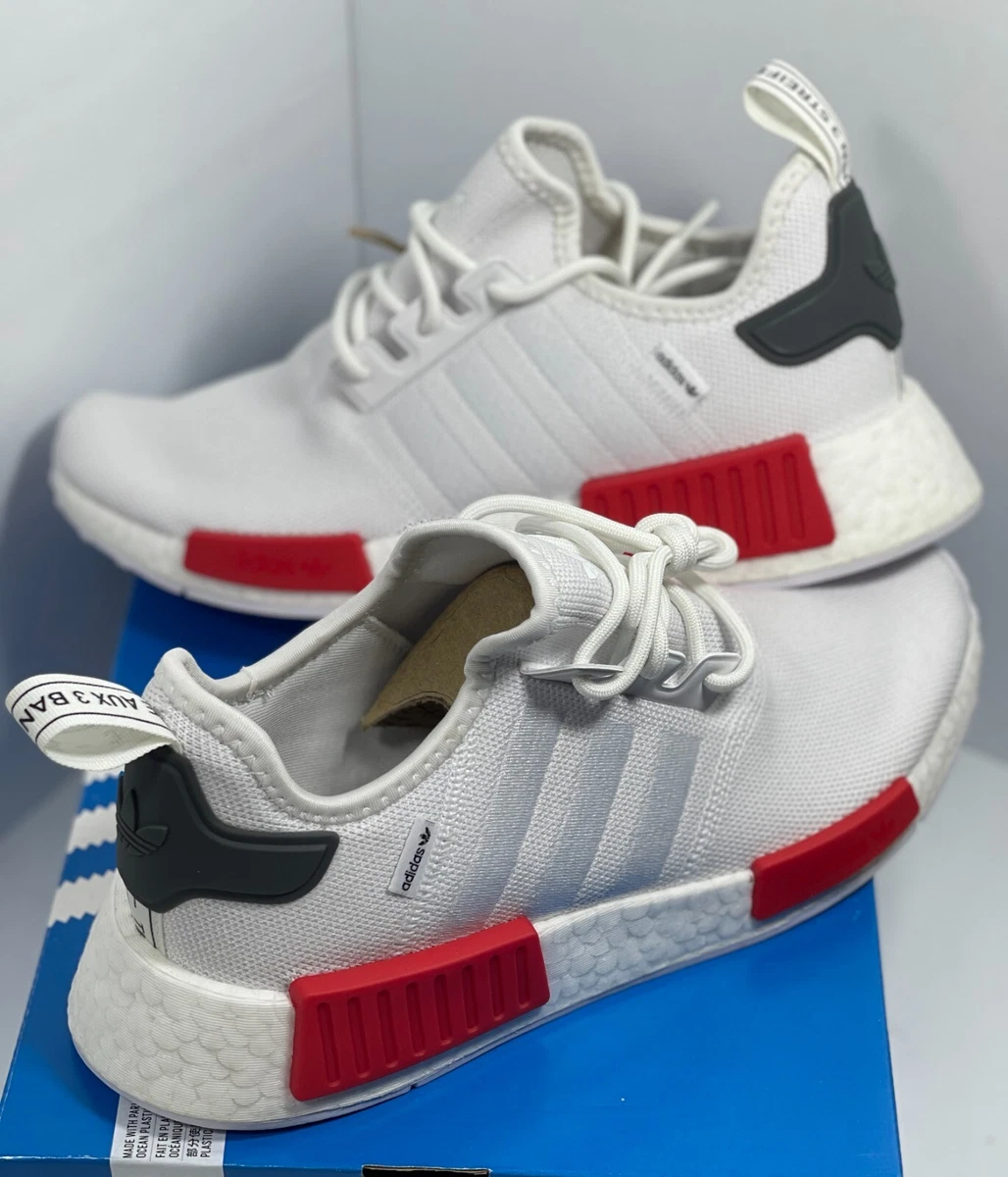 adidas NMD R1 White Vivid Red