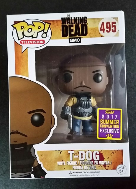 FUNKO POP WALKING DEAD SERIES T DOG 2017 SUMMER CONVENTION EXCLUSIVE | eBay
