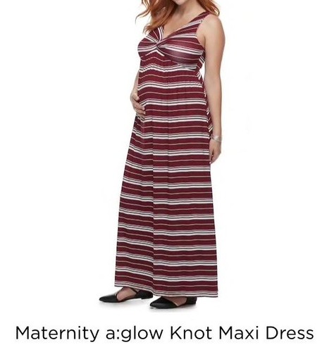 Maternity Gown NEW A Glow SMALL Knot Maxi Dress NWT Full Length Pregnancy S 4 6 - Picture 9 of 10