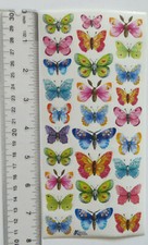 Violette Collection - FOIL BUTTERFLIES - Sheet of Butterfly Stickers C110