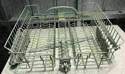DISHLEX  Dishwasher Top Rack Basket & Spray Arm ( Faulty Side Rollers ) K-61