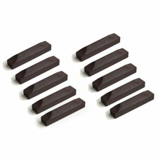 20x Violin String Saddle Natural Ebony Wood Pre Carved Good Quality