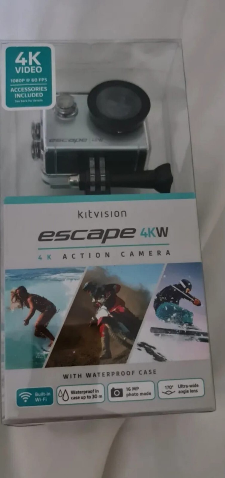 Kitvision Escape 4k Action Camera Ultrahigh Definition Including