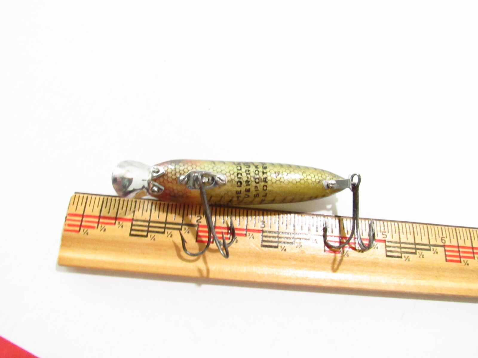 RARE 1930S HEDDON River Runt #9409 XGF LIME X RAY Fishing Lure Dowagiac MI USA