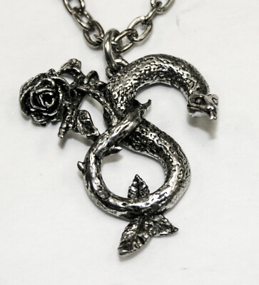 Alchemy Gothic MACHIAVELLI ROSE Pendant Necklace P116 LAST ONE!!