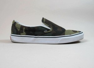 woodland camo slip on vans
