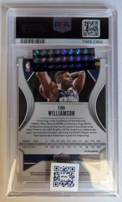 その他 2019-20 panini prizm Zion Williamson RC Zion Williamson 19/20 Panini Prizm Silver Prizm Rookie PSA 9