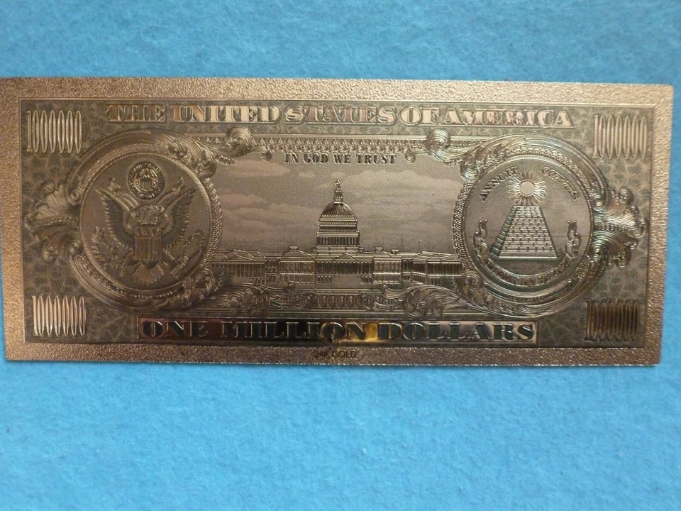 Liberty series,999 Gold leaf-colored 1000.000 Dollars - Image 2 of 2