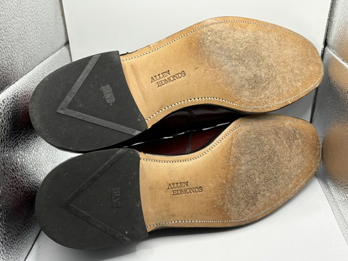 ALLEN EDMONDS Biscayne Vintage 80s Tassel Loafer Style Shoes 12Burgundy Slip On - Picture 12 of 14