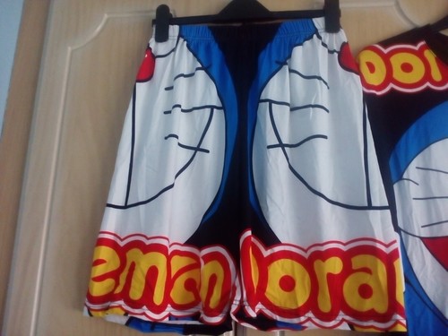 Doraemon double sided print Tshirt and Shorts Set Size 15-16 years UNISEX - Picture 7 of 7
