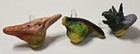 3 Vtg Dinosaur Head Water Squirters Parasaurolophus Triceratops Pterodactyl Lot