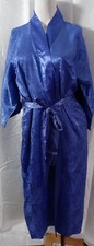 Vintage innerMost Women's Royal Blue Robe Kimono 3/4 Sleeve Made in USA Sz M