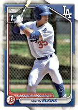2024 Bowman - Prospects Jaron Elkins #BP-106 Dodgers 1st Bowman