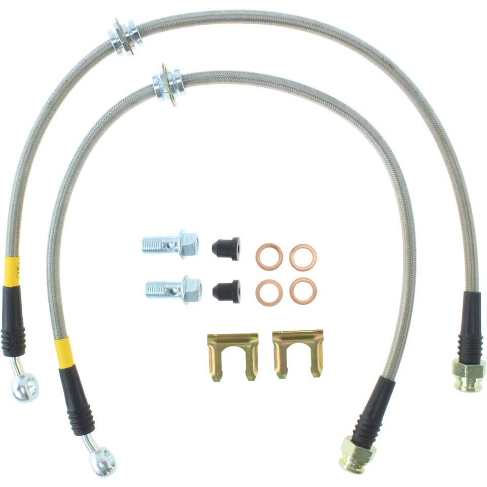 StopTech 950.47501 Rear Braided Brake Line for 2002-07 Impreza / 05-06 Saab 9-2X - Image 2 of 2