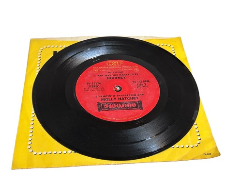 Rare Nestle Promo Rock Mini Album 7" w/PS JOURNEY REO Molly Hatchet Cheap Trick - Picture 4 of 6