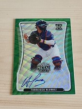 2020 Leaf Metal Draft Green Wave Autograph Francisco Alvarez SP #4/5 Auto Rare
