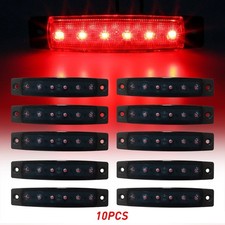10x Underbody Strip Red LED Light Rock ATV Fit 12V Jeep Truck Underglow Smoked