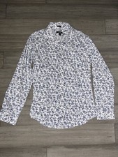 Express Men  s Extra Slim Button Up Shirt Long Sleeve Size Small
