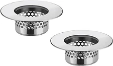 Bathroom Sink Strainer (2 Pack), Bathtub Drain Cover Lavatory Silvery 
