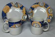 Time Piece Plates And Mugs, Clocks, Watches, Sundials, Coffee and Tea SET of 4