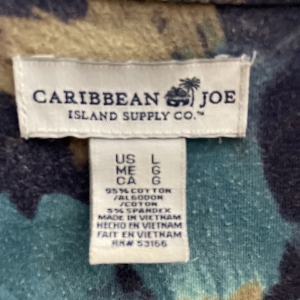 Blusa Top Mujer Caribbean Joe Multicolor Grande Floral Manga Corta Lote de 2 Foto 2 de 4